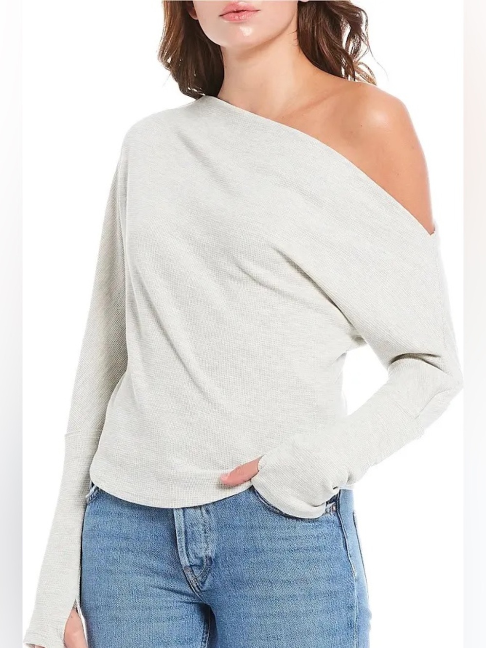 We the Free Fuji Off the Shoulder Thermal Top
